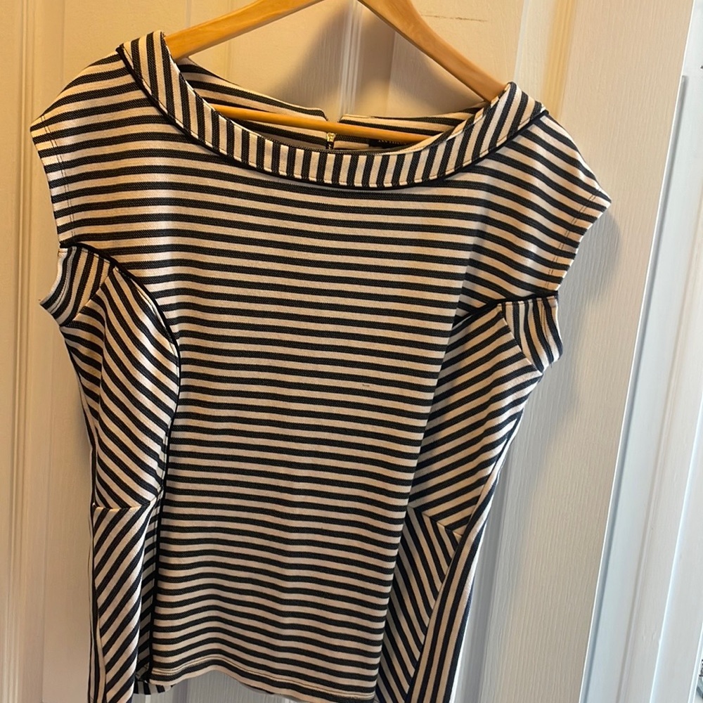 Top- blue and white stripe